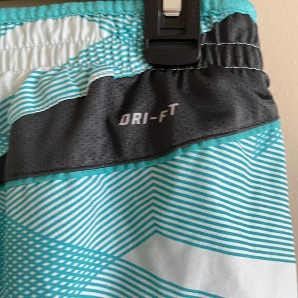 NIKE DRI-FIT SHORTS ATHLETIC TEAL WOMENS SIZE‎ M RUNNING - Picture 4 of 6